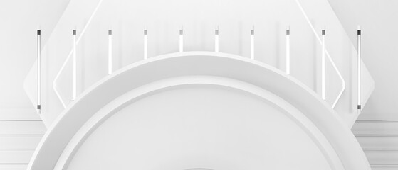 abstract background geometry, presentation podium stage pedestal for cosmetic product showcase scene, 3d illustration rendering