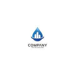 Water Drop Logo Design Vector