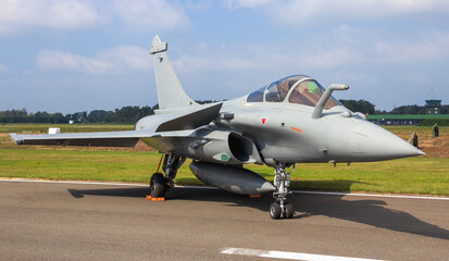 French airforce fighter jet aircraft on the tarmac a French Air Base
