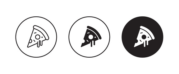 pizza line icon, fast food vector, sign, symbol, logo, illustration, editable stroke, flat design style isolated on white linear