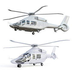 3d helicopter template on a blank background