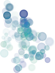 Abstract bokeh shape. Transparent bokeh lights. Decorative bokeh element.