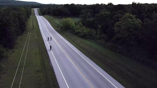 Tulsa Tough cycling festival in 2021, drone shot with cuts