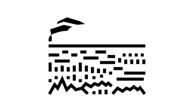 ngorongoro reserve line icon animation