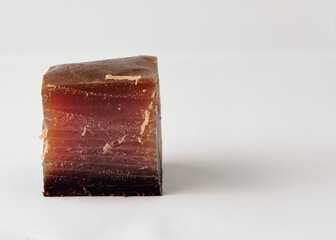 Tuna salting on a white background typical of Spain
