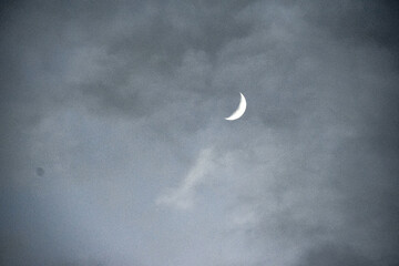 Obraz na płótnie Canvas moon in clouds