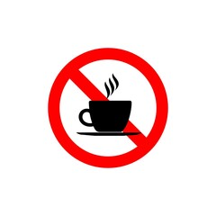 No coffee or tea sign.