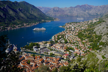 View of Kotor Bay, Montenegro