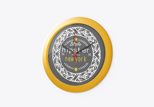Wall Clock Mockup