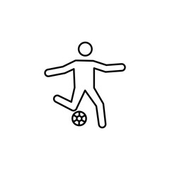 Fototapeta na wymiar Football ball icon illustration on white background