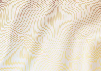Abstract wave gold line background. Golden abstract background design. Modern wavy line pattern (wave curves). Premium stripe texture for banner, business background. Shiny luxury vector template