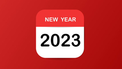 Happy New Year 2023 , Illustration Vector EPS 10