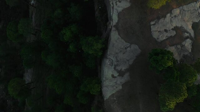 Aerial view of mountains at Panjpeer rocks Pakistan