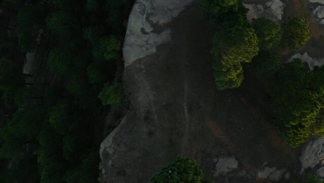 Aerial view of mountains at Panjpeer rocks Pakistan