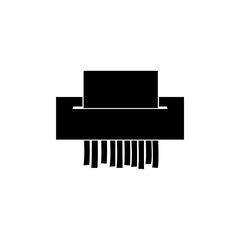 Paper shredder vector icon. 