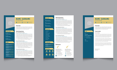 Modern Resume CV Template Layout Design Jobs Applications Resumes 
