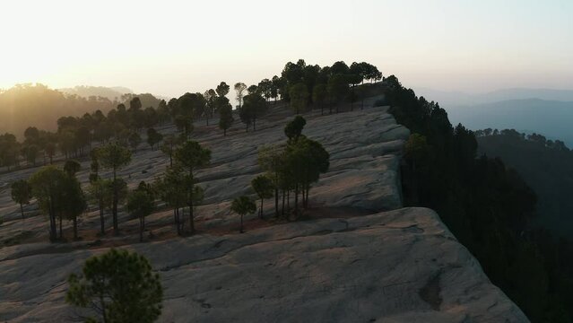 Aerial view of mountains at Panjpeer rocks Pakistan
