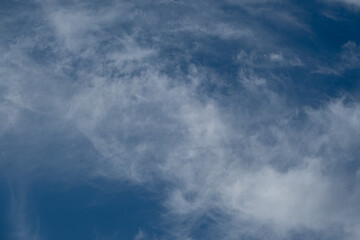 Autumn blue sky and clouds for background