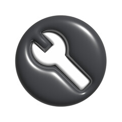 3d tools digital marketing icon. isolated icon.
