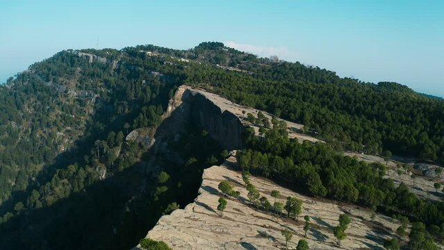 Aerial view of mountains at Panjpeer rocks Pakistan