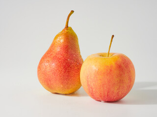 Pears are isolated. Pears on a white background. Full depth of field.