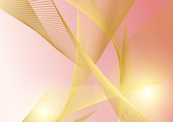 Abstract pink and gold background