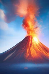 Fotobehang Erupting volcano © antonio