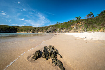 playa de porto carrizo in Galizien, Spanien