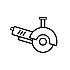 angle grinder - vector  icon
