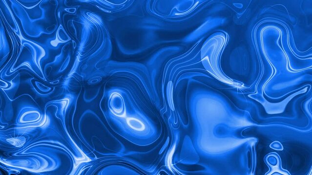 Blue shiny marble liquid
