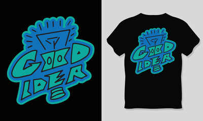 Good Idea Lettering T-Shirt Design.
