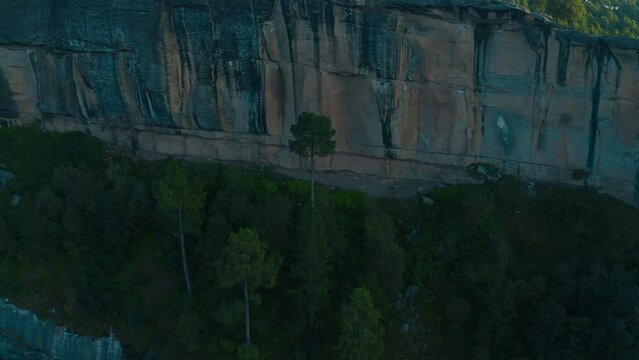 Aerial view of mountains at Panjpeer rocks Pakistan