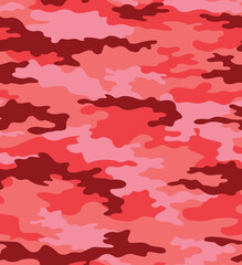 
Red camouflage pattern, background repeat, modern trendy print