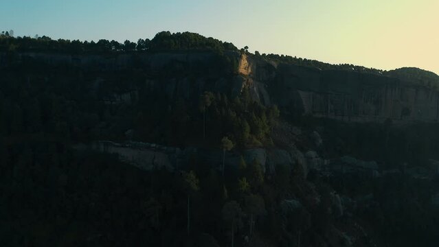 Aerial view of mountains at Panjpeer rocks Pakistan