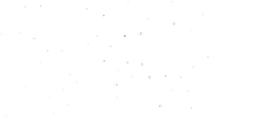 Banner with golden decoration. Festive border with falling glitter dust and stars.