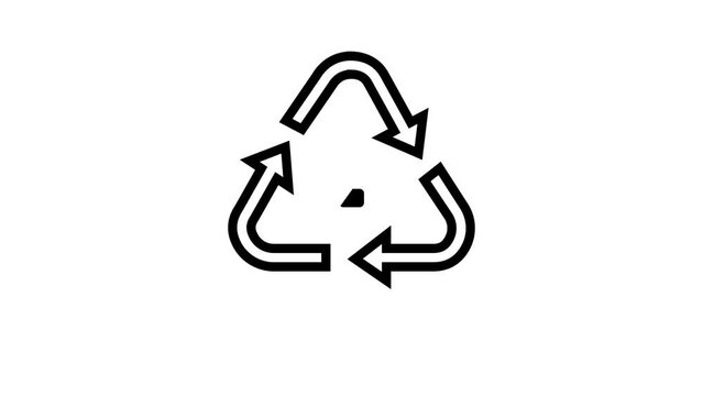 ps plastic product marker line icon animation