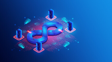 Information Technologies Operations Concept - ITOps and NoOps - 3D Illustration