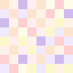 Colorful pastel checkerboard pattern background.