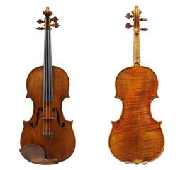 Fototapeta na wymiar Old violin sides