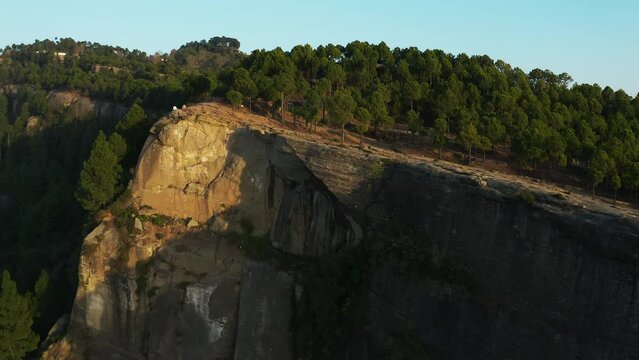 Aerial view of mountains at Panjpeer rocks Pakistan