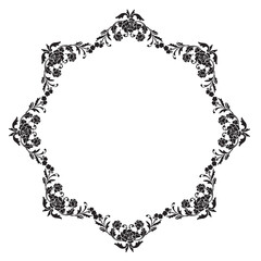 Frame, in the style of an ornament, Vector illustration eps 10, Art.	