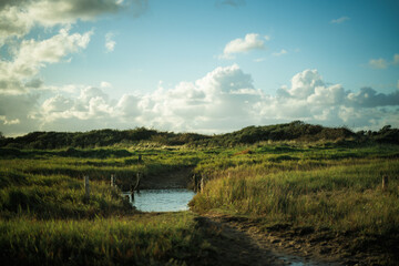 clouds over the lake