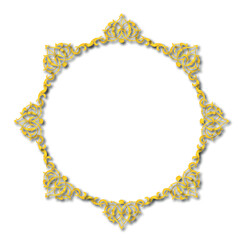 Frame, in the style of an ornament, Vector illustration eps 10, Art.	