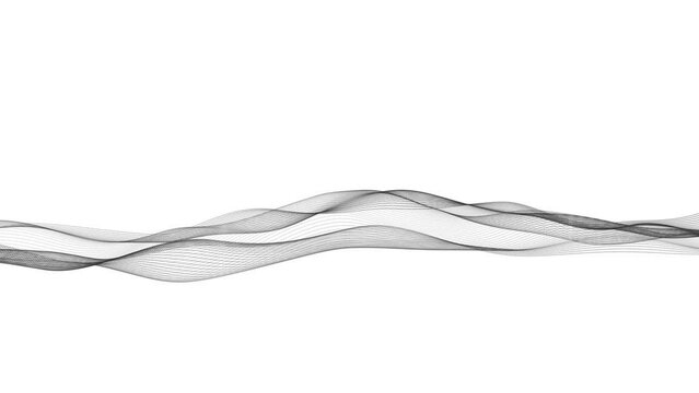 Dot line wave background animated