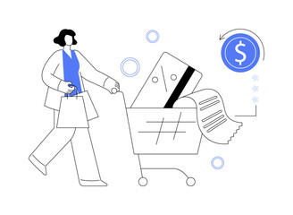 Loyalty program abstract concept vector illustration.