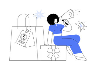 Sales promotion abstract concept vector illustration.