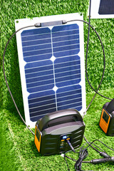 Solar electro panel and battery
