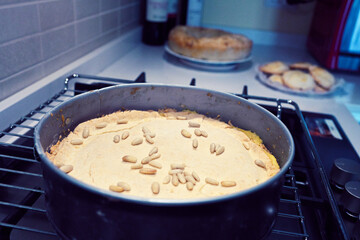 typical desserts such as cakes, biscuits, homemade croissants