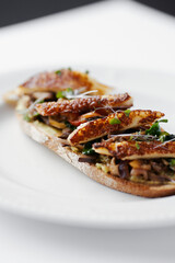 sandwich with vegetables and grilled cheese