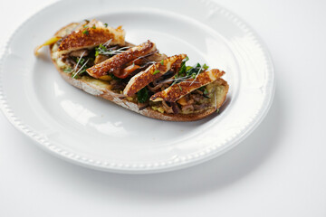 sandwich with vegetables and grilled cheese